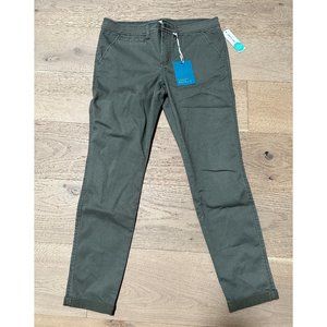 Skinny Cuffed Pant - olive green
